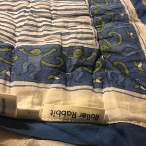 Blue Roller Rabbit Baby Monkey Quilt